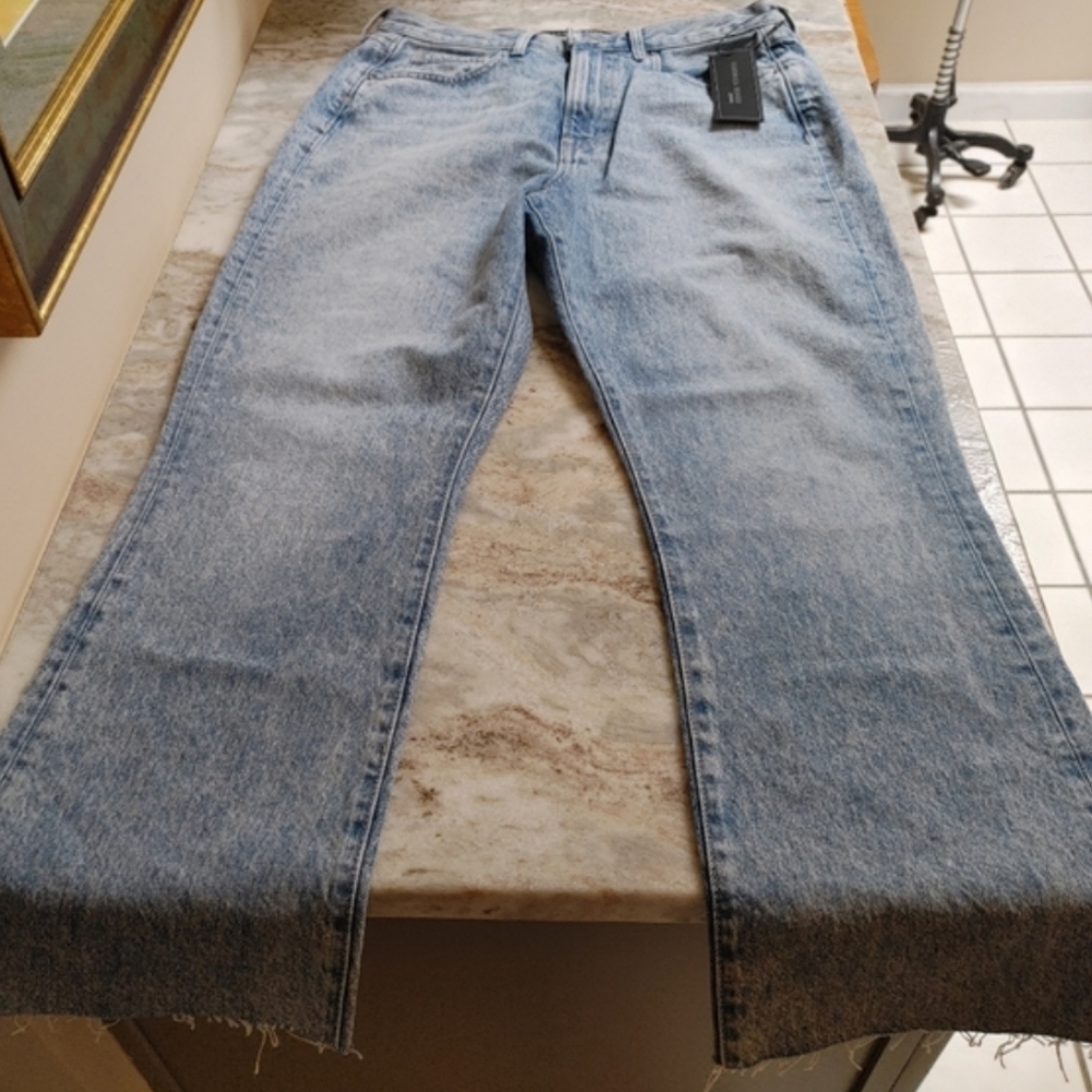 NWTs Veronica Beard Carly Kick Flare High Rise Jeans Pebble Stone Wash 29/8